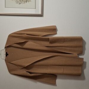 J. Crew Juliette Collarless Sweater Blazer In Heather Khaki Size Small NWOT